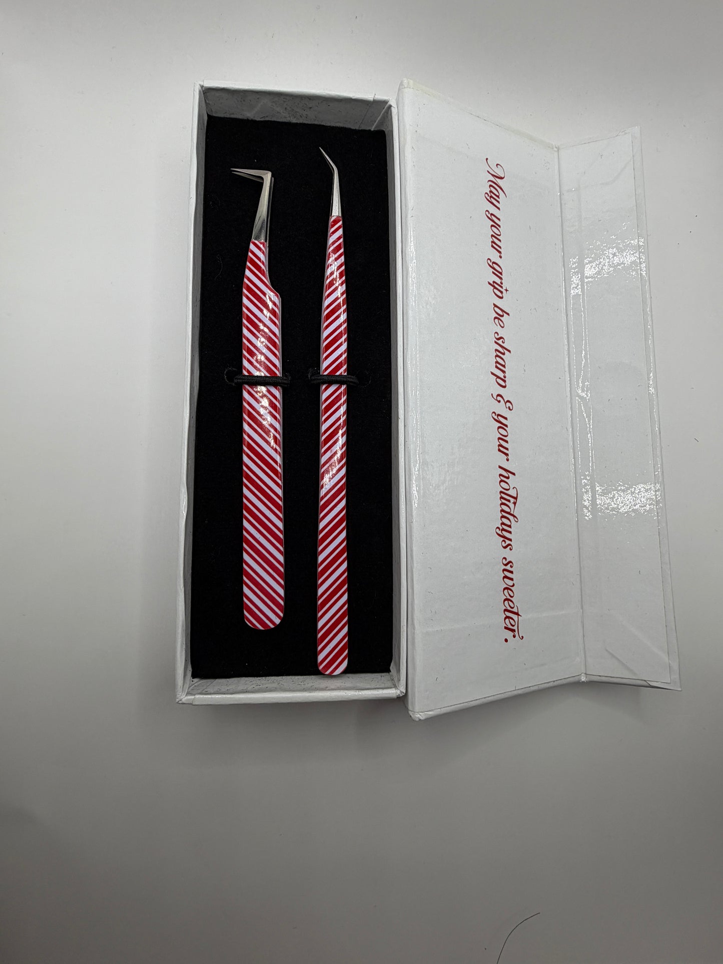 Candy Cane Duo Tweezer Set
